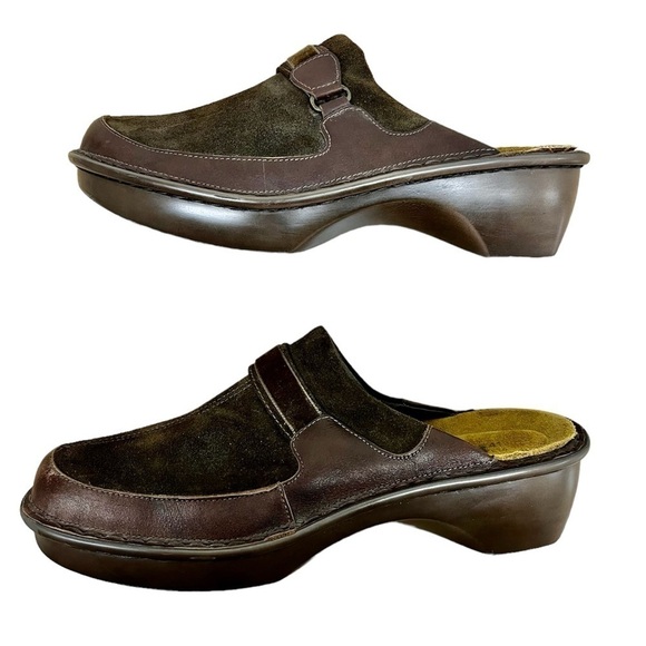Naot Capetown Brown Suede Clogs - Women’s  Size 41 EU or US 10 - Picture 4 of 13